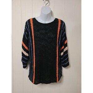 Dokotoo Women's Casual 3/4 Sleeve Lightweight Knit Summer Retro Sweater Medium